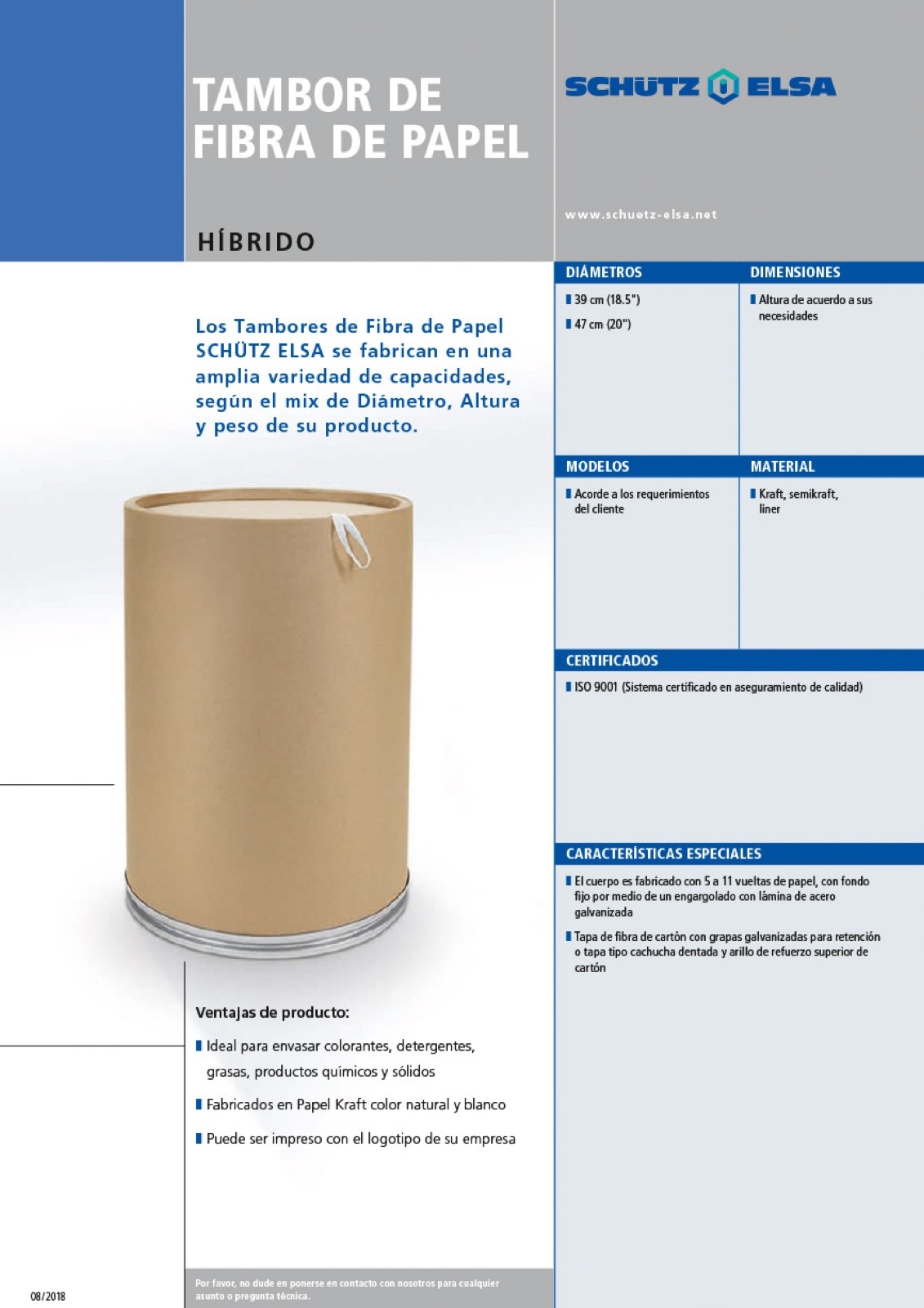 TAMBOR DE FIBRA | SISTEMAS DE EMBALAGEMTAMBOR DE FIBRA | SISTEMAS DE EMBALAGEM  